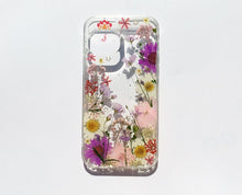 Genuine pressed dried real flower Samsung / iphone case - crystal clear case