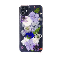 Genuine pressed dried real flower Samsung / iphone case - crystal clear case