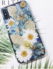 Genuine pressed dried real flower Samsung / iphone case - crystal clear case