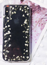 Genuine pressed dried real flower Samsung / iphone case - crystal clear case