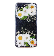 Genuine pressed dried real flower Samsung / iphone case - crystal clear case