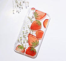 Genuine pressed dried real flower Samsung / iphone case - crystal clear case