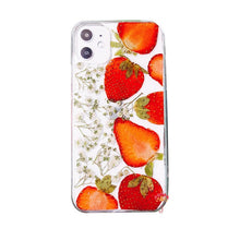 Genuine pressed dried real flower Samsung / iphone case - crystal clear case