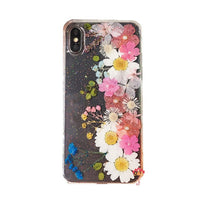 Genuine pressed dried real flower Samsung / iphone case - crystal clear case