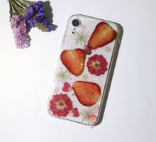 Genuine pressed dried real flower Samsung / iphone case - crystal clear case