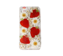 Genuine pressed dried real flower Samsung / iphone case - crystal clear case