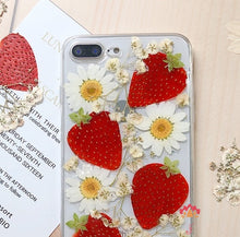 Genuine pressed dried real flower Samsung / iphone case - crystal clear case