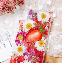 Genuine pressed dried real flower Samsung / iphone case - crystal clear case