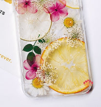 Genuine pressed dried real flower Samsung / iphone case - crystal clear case