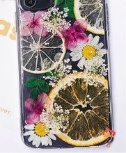 Genuine pressed dried real flower Samsung / iphone case - crystal clear case