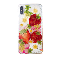 Genuine pressed dried real flower Samsung / iphone case - crystal clear case