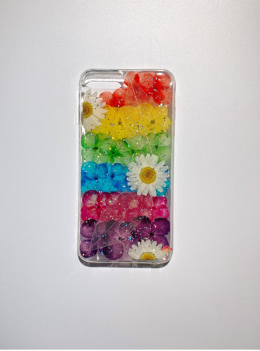 Genuine pressed dried real flower Samsung / iphone case - crystal clear case