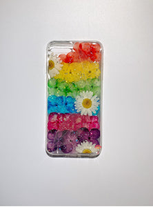 Genuine pressed dried real flower Samsung / iphone case - crystal clear case