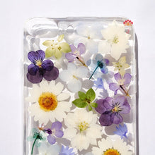 Genuine pressed dried real flower Samsung / iphone case - crystal clear case