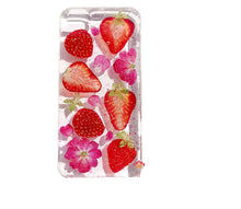 Genuine pressed dried real flower Samsung / iphone case - crystal clear case