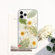 Genuine pressed dried real flower Samsung / iphone case - crystal clear case