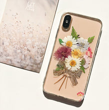 Genuine pressed dried real flower Samsung / iphone case - crystal clear case