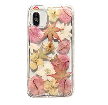 Genuine pressed dried real flower Samsung / iphone case - crystal clear case