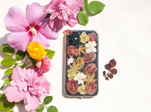 Genuine pressed dried real flower Samsung / iphone case - crystal clear case