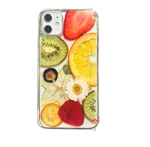 Genuine pressed dried real flower Samsung / iphone case - crystal clear case