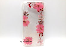 (FREE SHIPPING) Genuine pressed dried flower Samsung / iphone case - crystal clear case